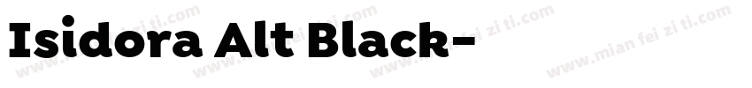 Isidora Alt Black字体转换